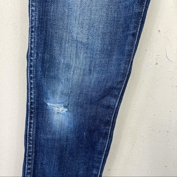 Madewell 10" High Rise Skinny Jeans Insuluxe Dark Wash Denim Size 24 AF686 - Picture 7 of 16